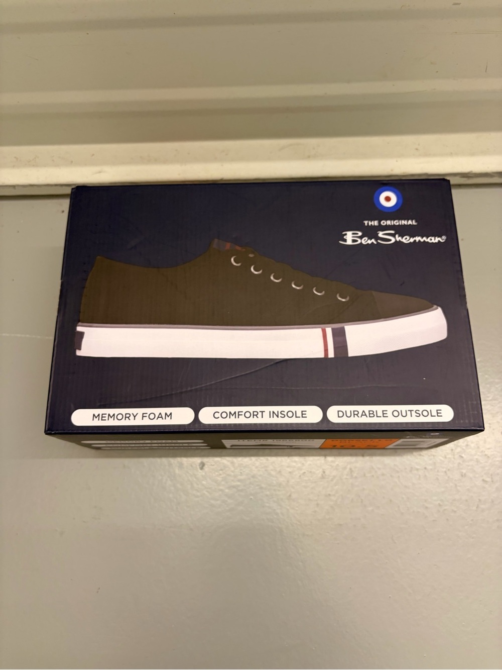 Ben Sherman Black Low-Top Canvas Sneakers - Picture 7 of 8